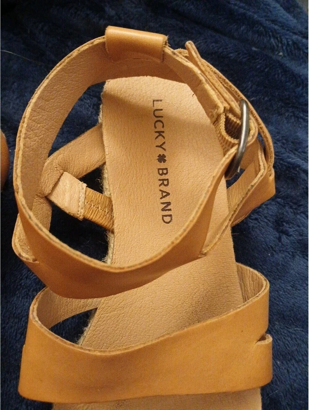 Women's Lucky Brand Strappy Wedge Sandal W 7.5